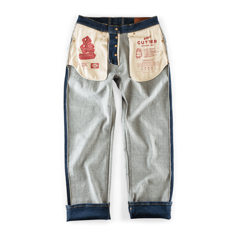 Cutter 13.5Oz Indigo Selvedge Denim Jeans | &SONS Trading Co | Wolf ...