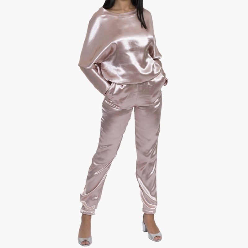 Thumbnail of Blush Textured Satin Set image