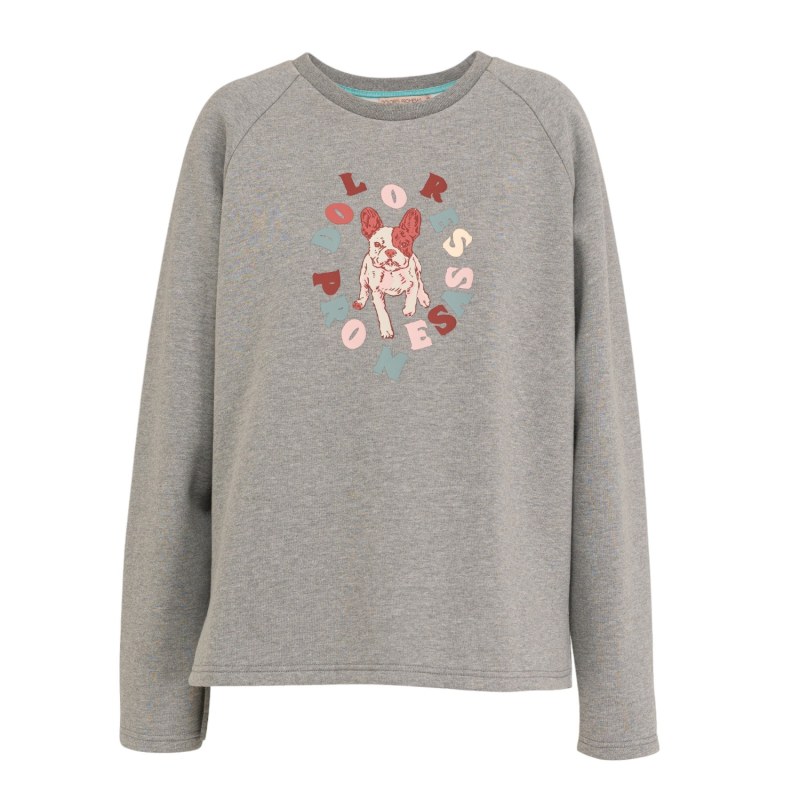 Tula Grey Sweatshirt Dolores Promesas Wolf Badger