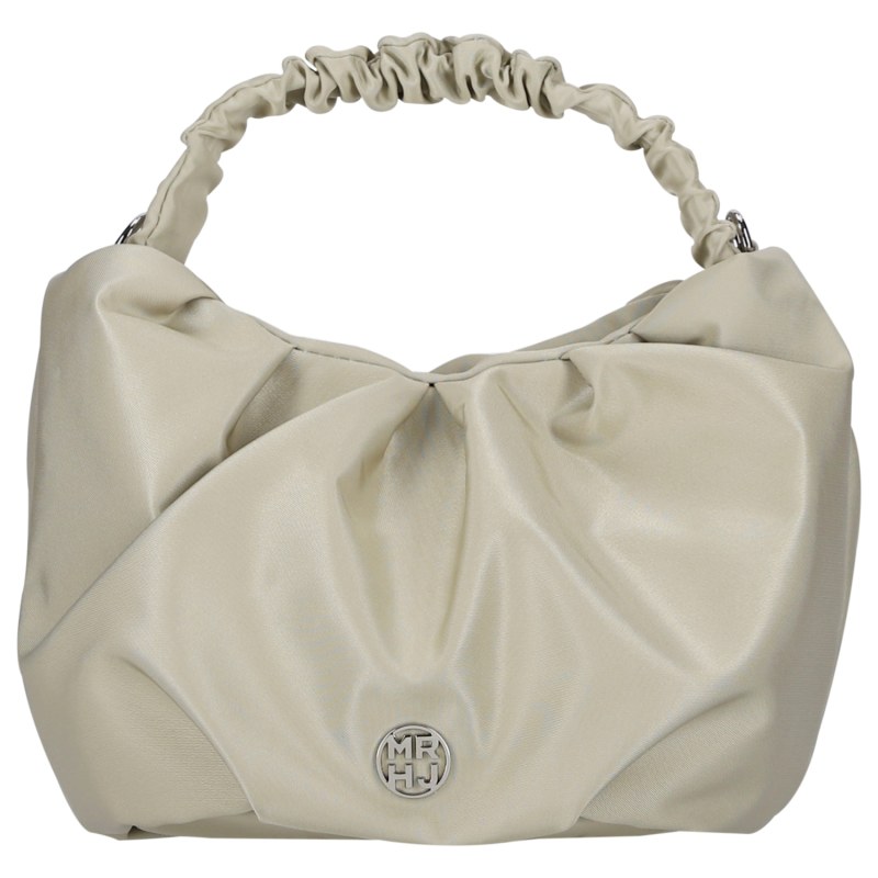 Creme Colored Floral Tote- recycled material Creme Colored Floral Tote- recycled material