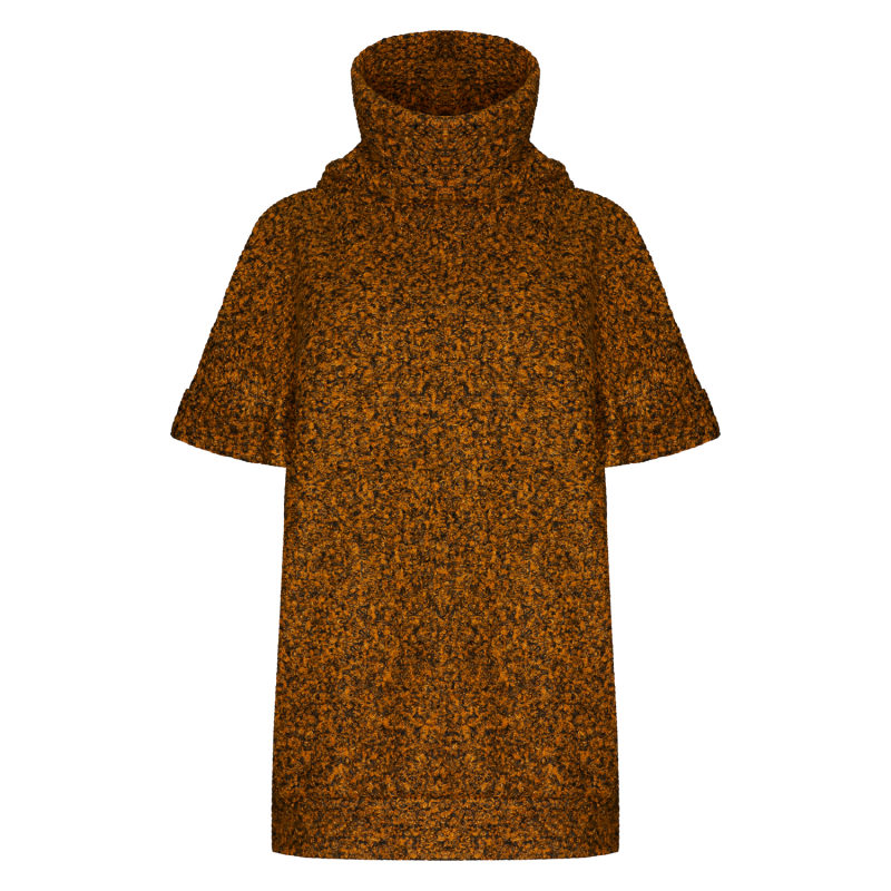 Turtleneck Paula Jumper In Gold by Bo Carter