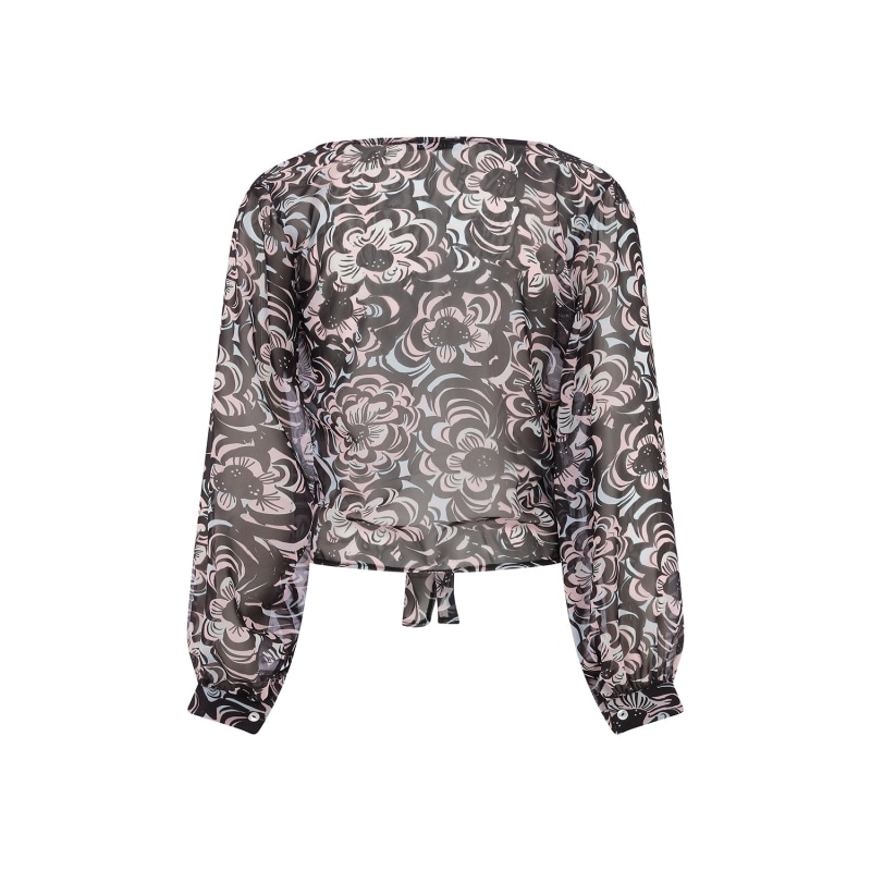 Thumbnail of Print Chiffon Floral Shirt image