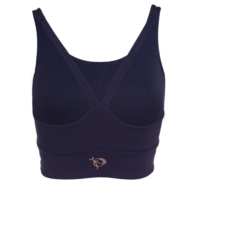 Low Impact Navy Sports Bra, Perky Peach