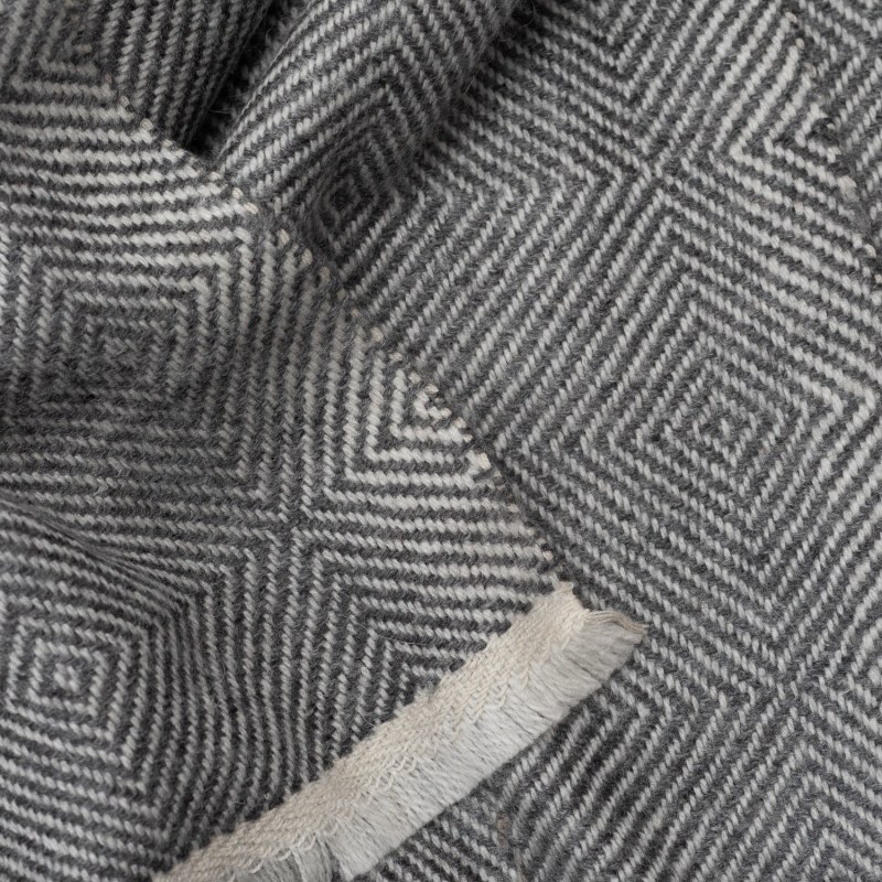 Thumbnail of Slate Grey Diamond Burst Throw image