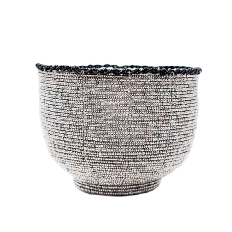 Thumbnail of Beaded Bali Bowl - Silver image