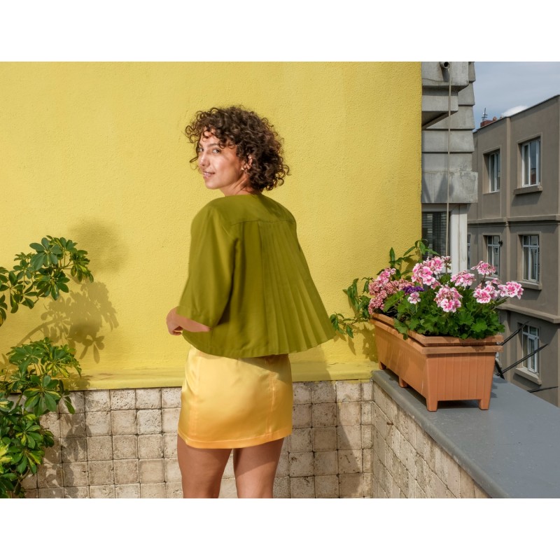 Thumbnail of Crop Jacket With Back Pleats image