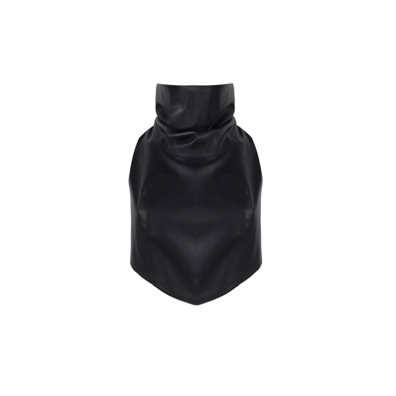 Thumbnail of Leather V Bustier Black image