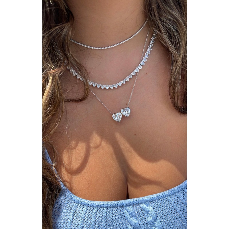 Two stone clearance necklace