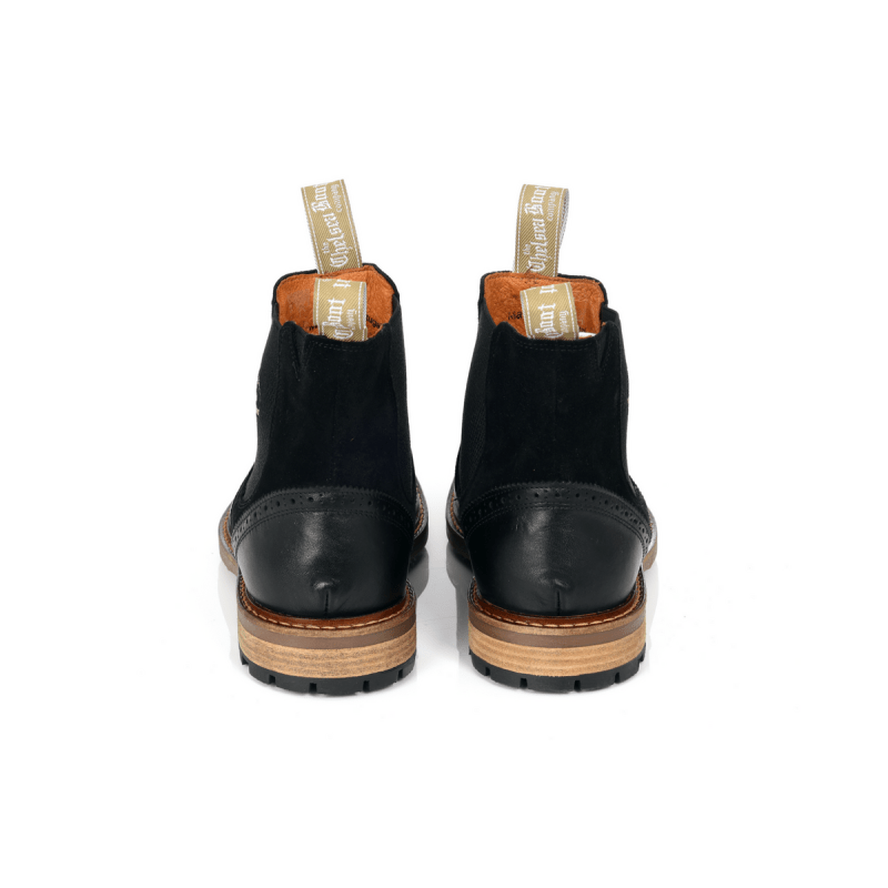 Two Tone Brogue Black The Chelsea Boot Co Est. 1851 Wolf Badger