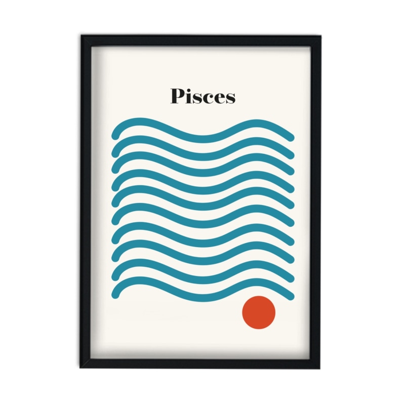 Thumbnail of Pisces Zodiac Star Sign A2 Art Print image