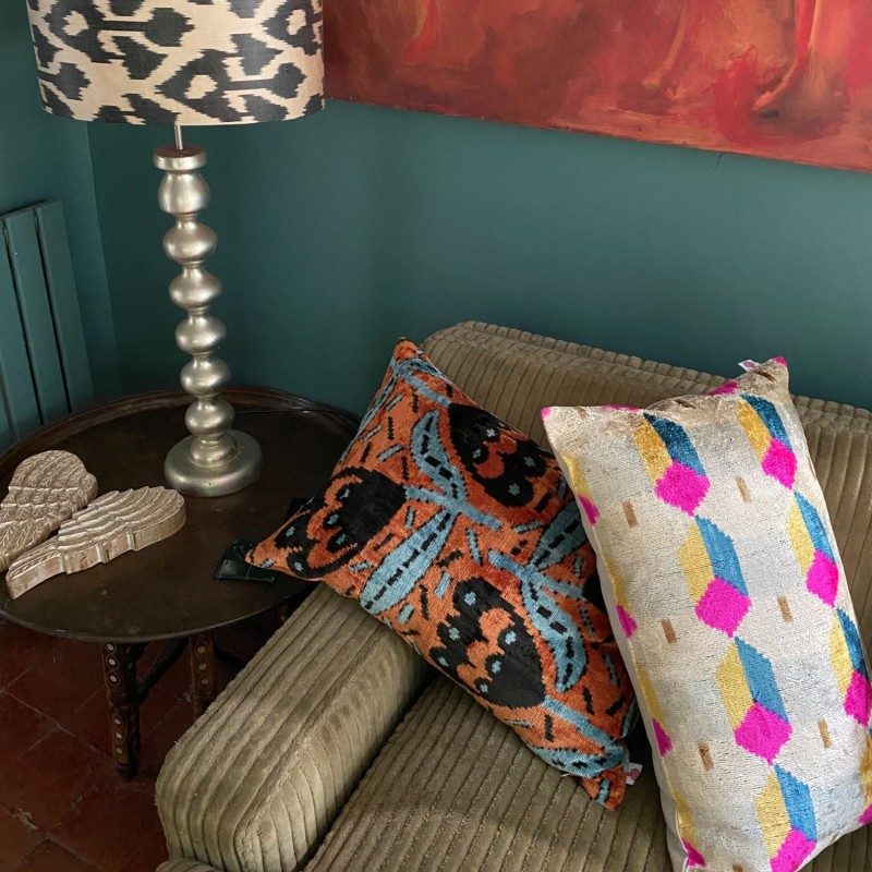 Thumbnail of Velvet Ikat Cushion image