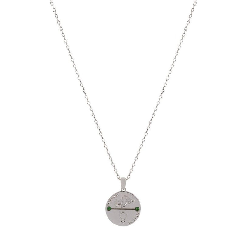 Thumbnail of Taurus Zodiac Necklace - Silver image