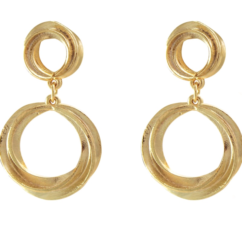 Thumbnail of Rochelle Twisted Circle Earrings image