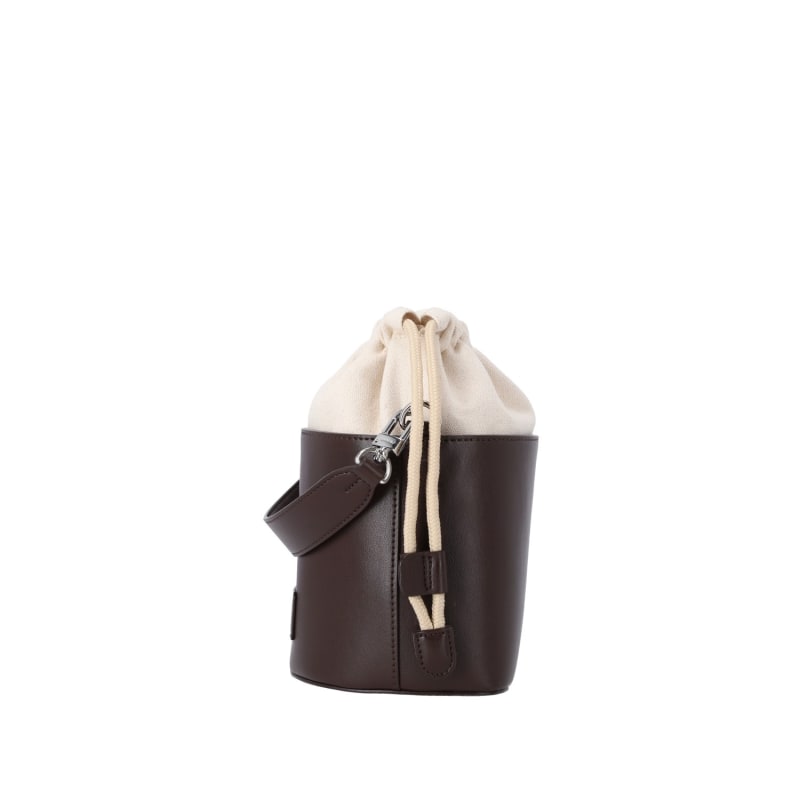 Thumbnail of Apple Leather Bucket Bag - Roa - Mocha Brown image