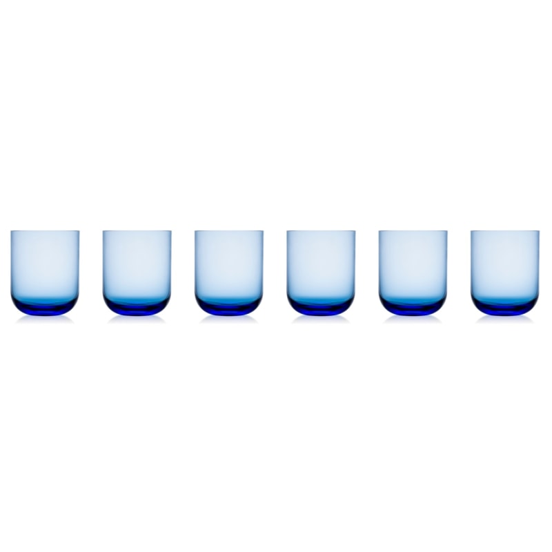 Thumbnail of Six Crystal Tumblers In Blue image