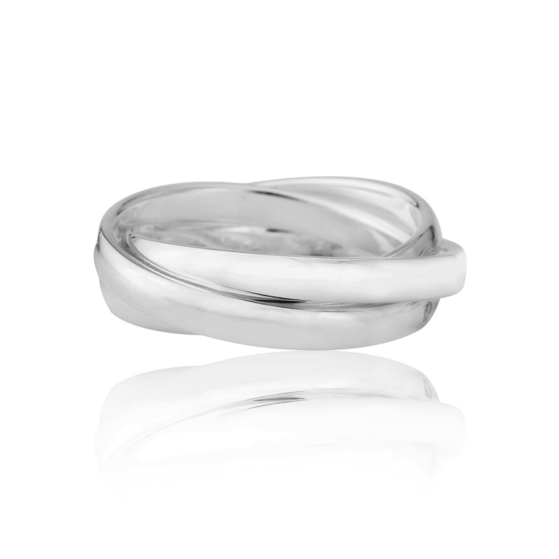 Knightsbridge Sterling Silver Russian Wedding Ring | Auree Jewellery ...