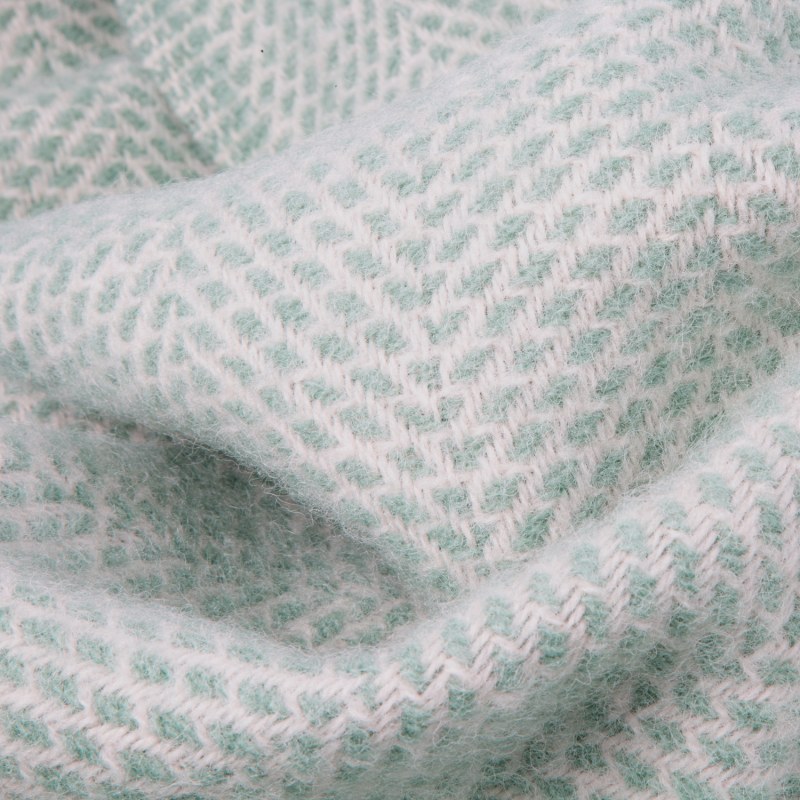 Thumbnail of Evening Tales Pure New Wool Blanket - Mint Blue image