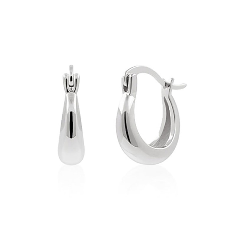 Thumbnail of Mini Creole Silver Hoop Earring image