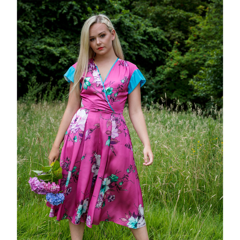 Thumbnail of Beverly Pink Jumpsuit In Floral Print image