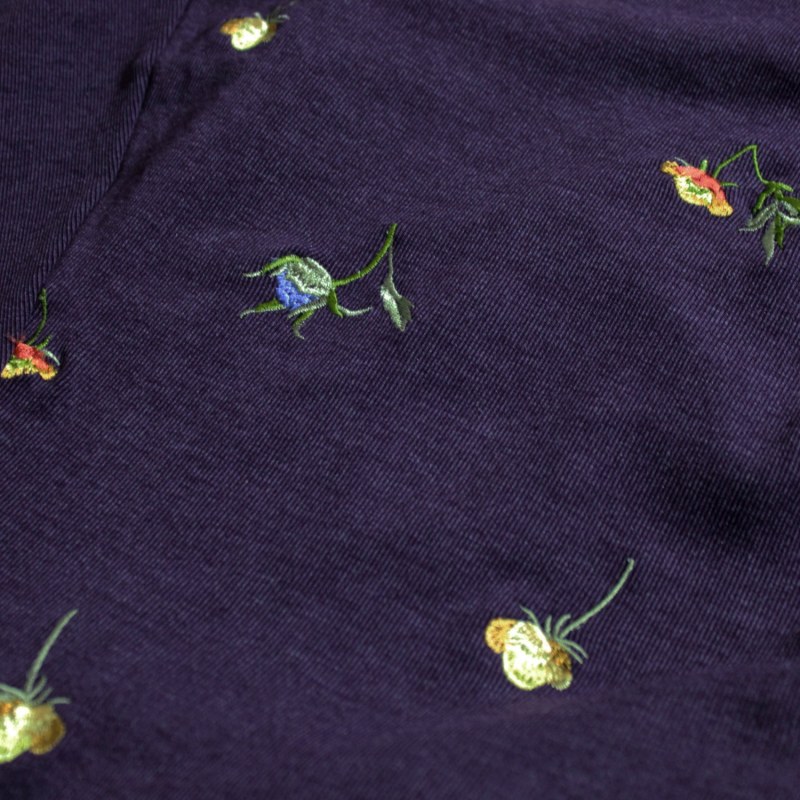 Thumbnail of Floral Embroidered Wrap Dress - Pink & Purple image