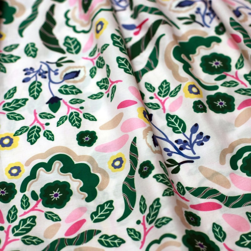 Thumbnail of Emerald Smocked Cotton Silk Dress image