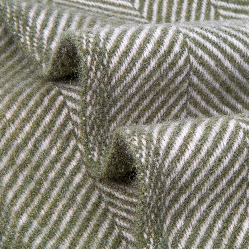 Thumbnail of Evening Tales Pure New Wool Blanket - Green image