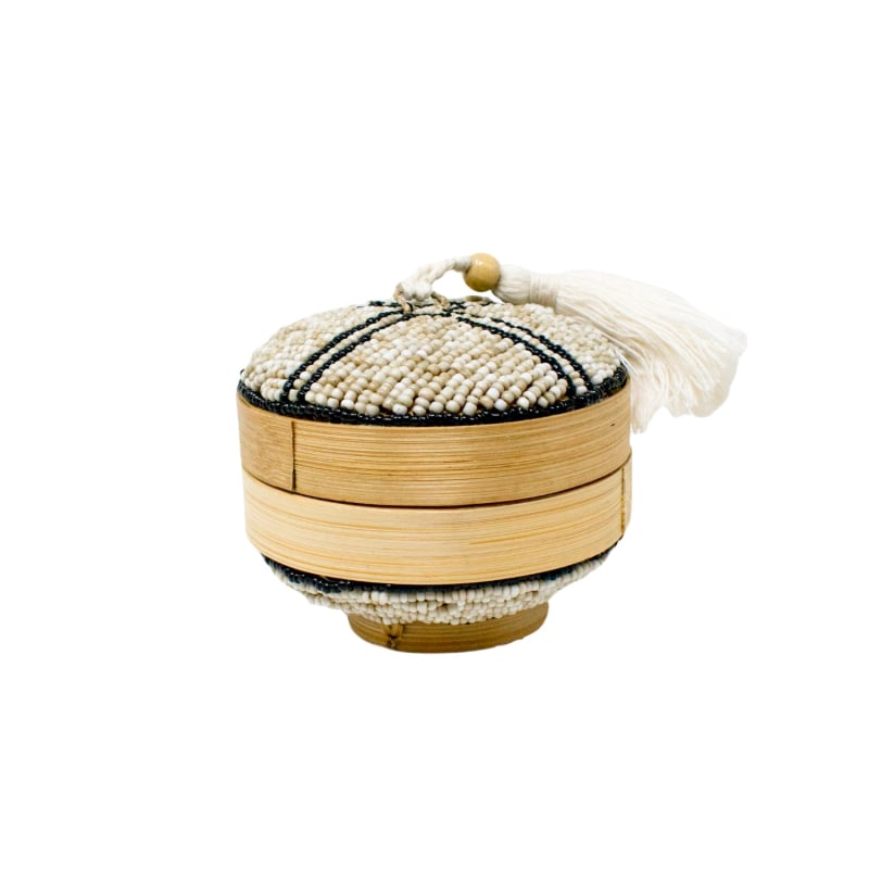 Thumbnail of Wish Granted Tassel Bowl - Natural & Black image