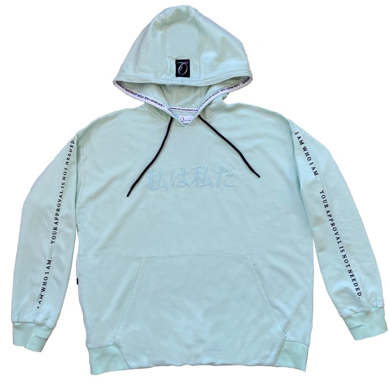 Thumbnail of Mint Green Mount Fuji Hoodie image