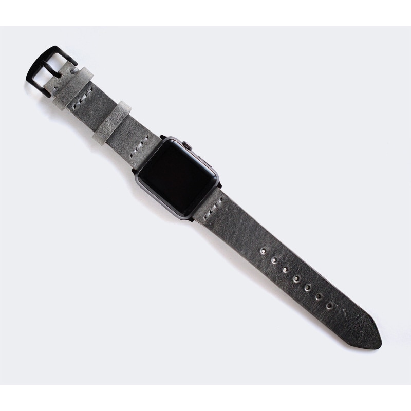 Thumbnail of Apple Watch Leather Band - Antique Gray image