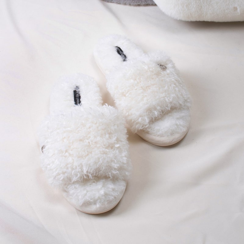 Thumbnail of Candy On-Trend Slider Slippers In Vanilla image