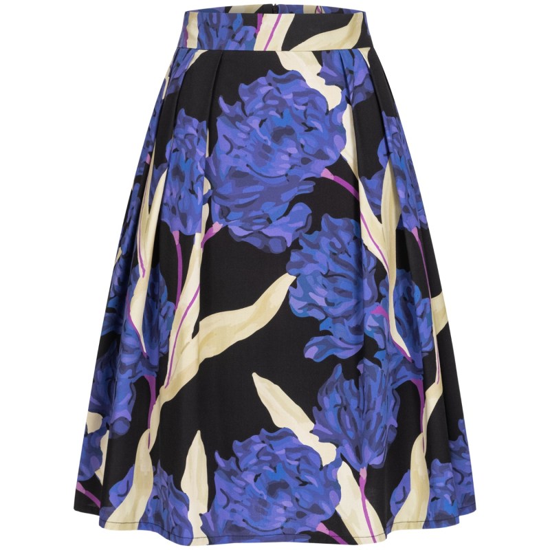 Thumbnail of A-Line Skirt With Hortensia Print image