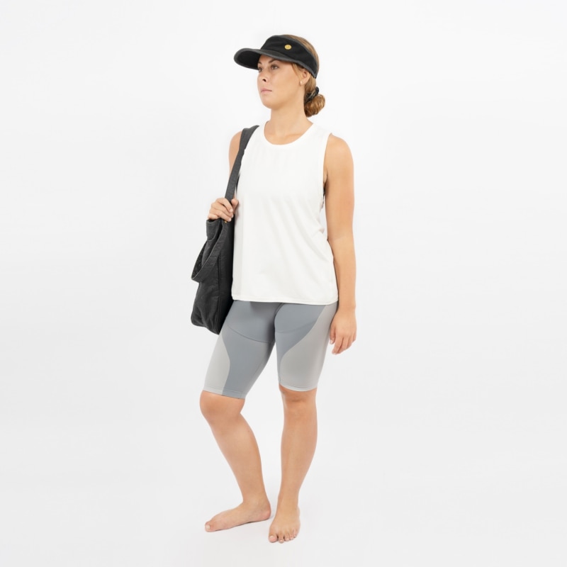 Thumbnail of Okayama Modal Sleeveless Workout Top In Opal White image