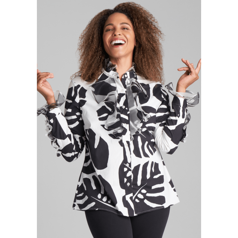 Thumbnail of Giana Cotton Blouse In Zampa Bianca image