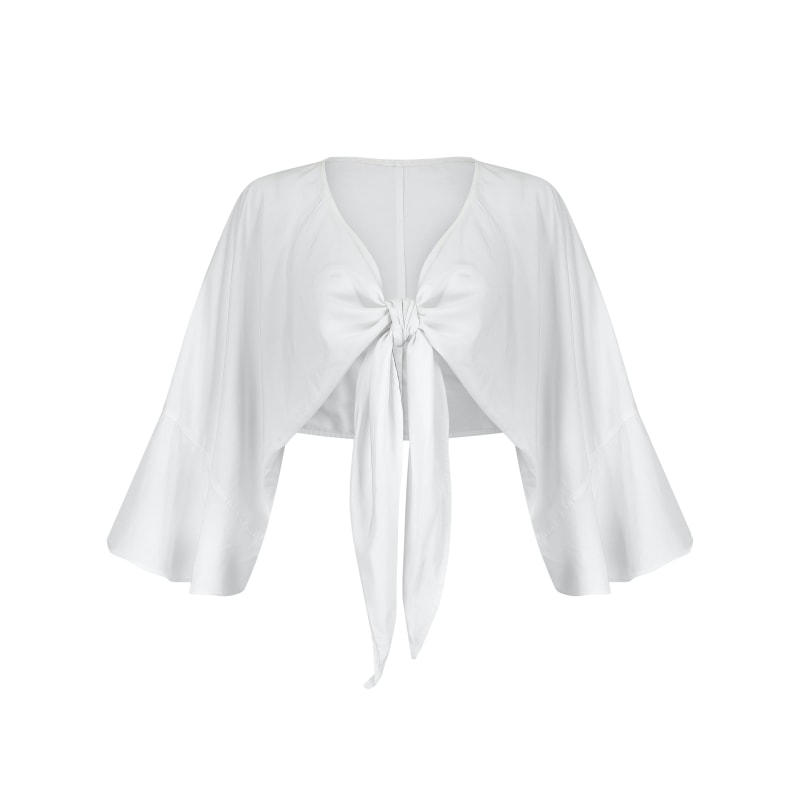 Thumbnail of Freyja Wrap Top | White image