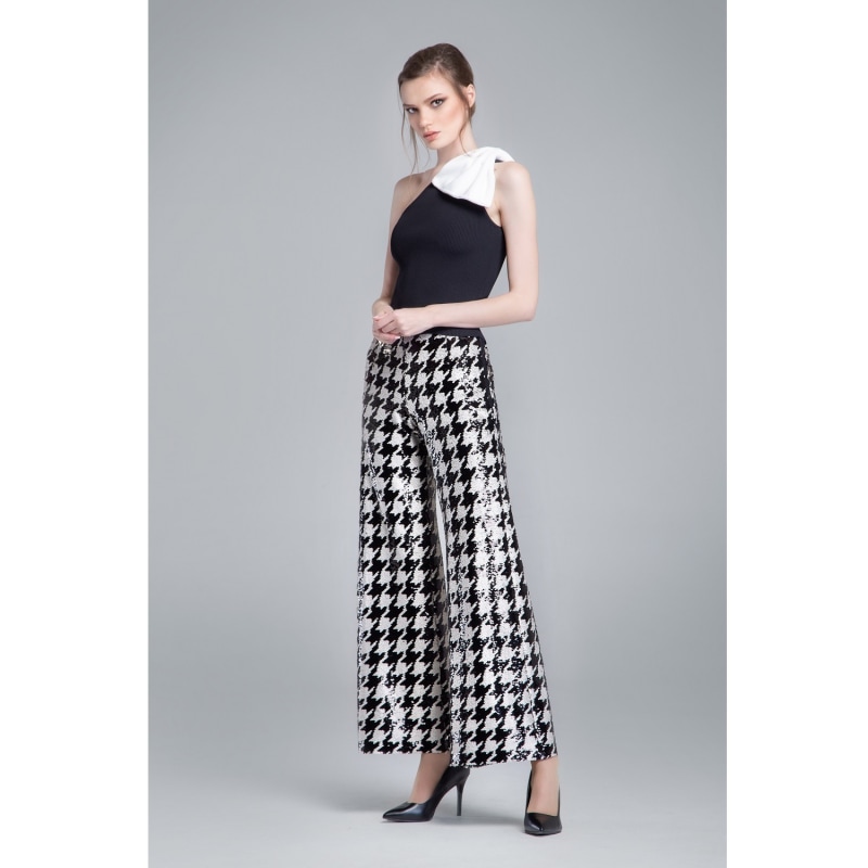 Thumbnail of Celine Sequinned Wide Leg Trousers image