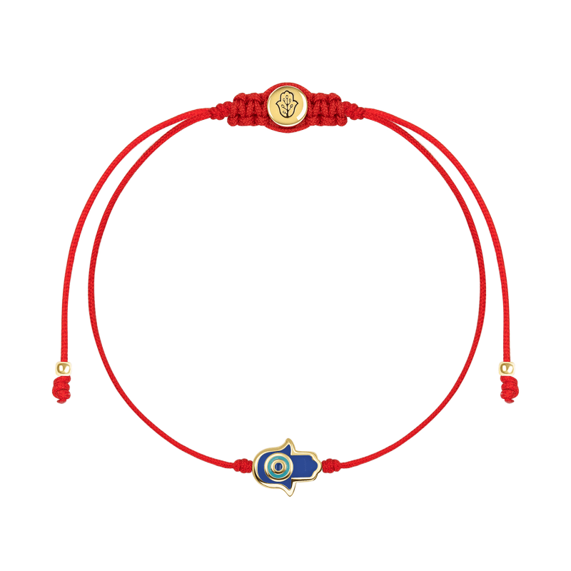 Red string bracelet with hamsa hand outlet