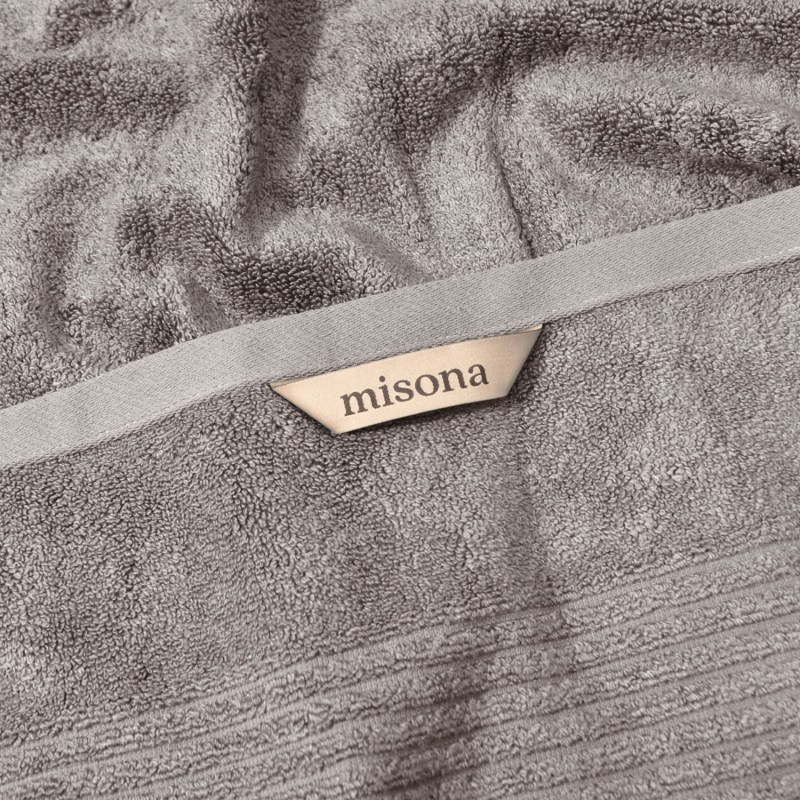 Ultra Soft Bamboo Hand Towel Set Silver Misona Wolf Badger