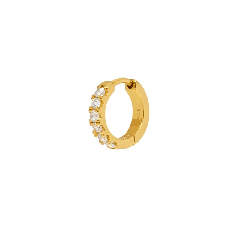 Thumbnail of Topaz Hoop Earring In Gold image