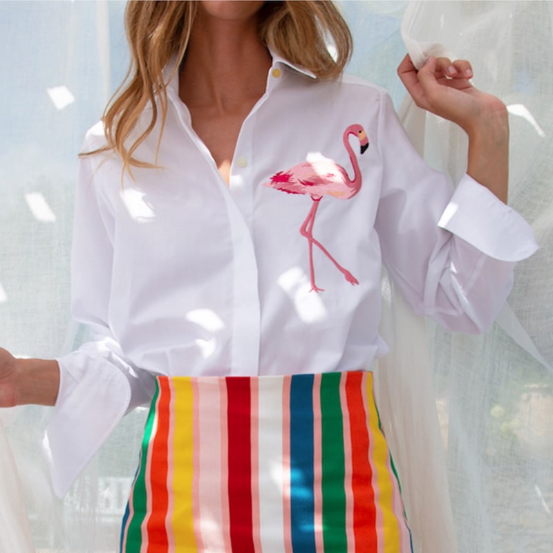 Thumbnail of Flamy Embroidered Shirt image