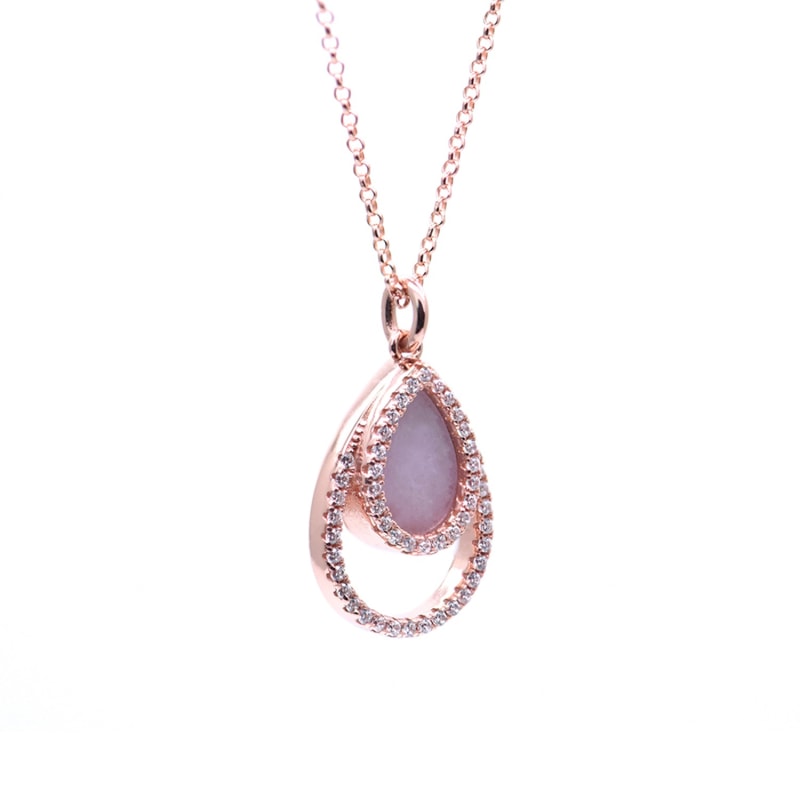 Thumbnail of Aqua Necklace In Lavender Jade Ii image