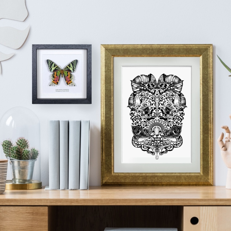 Thumbnail of 'Jewel & Jaguar' - Fine Art Print A5 image