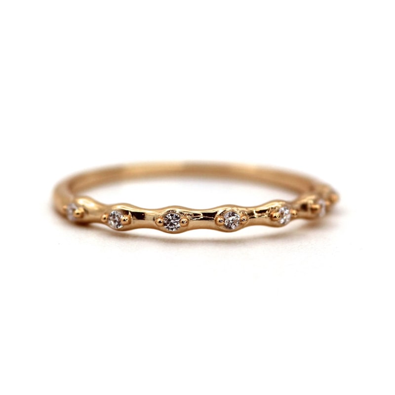 Unique Thin Rope Gold Ring, VicStoneNYC Fine Jewelry