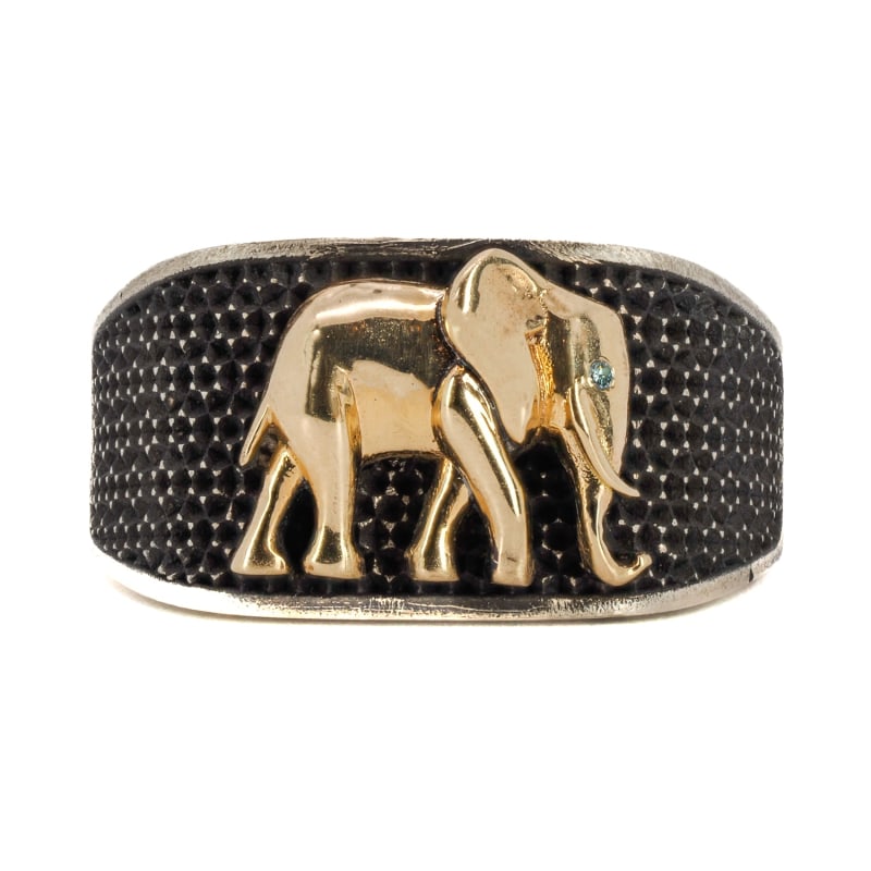 Gold elephant ring jewelry best sale