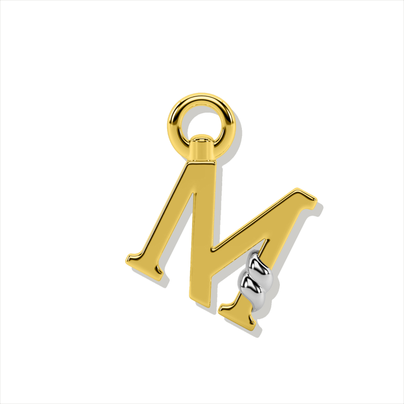 Unius Letter Charm - Gold by ONI Fine Jewelry