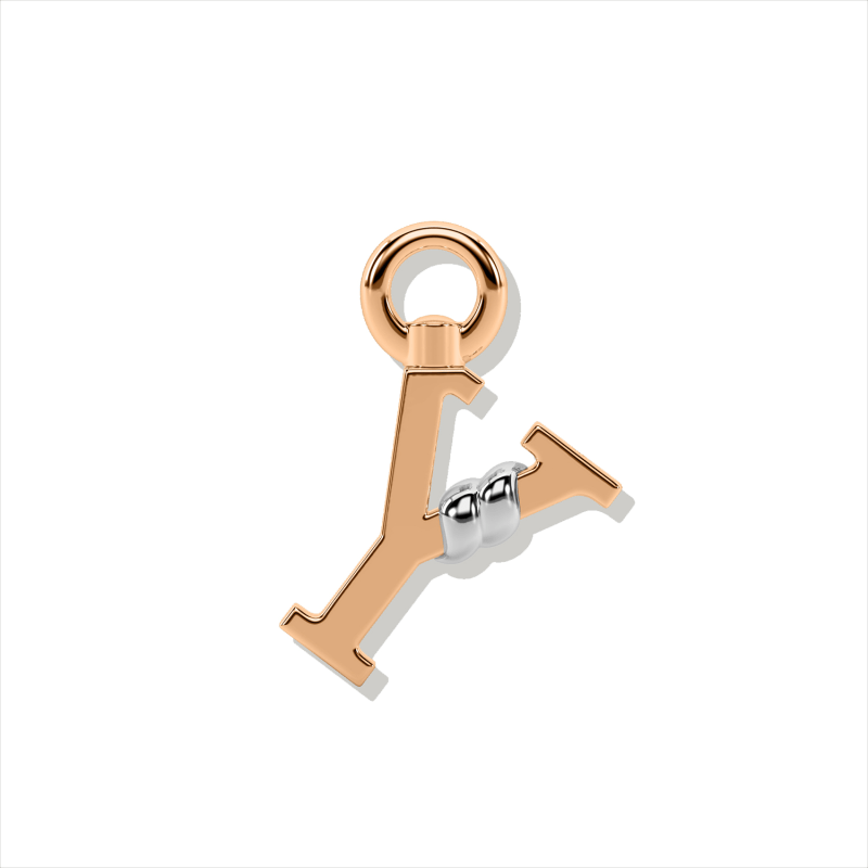 Thumbnail of Unius Letter Charm - Rose Gold image