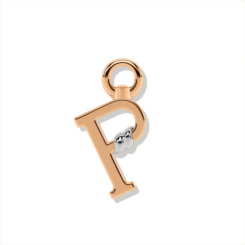 Thumbnail of Unius Letter Charm - Rose Gold image