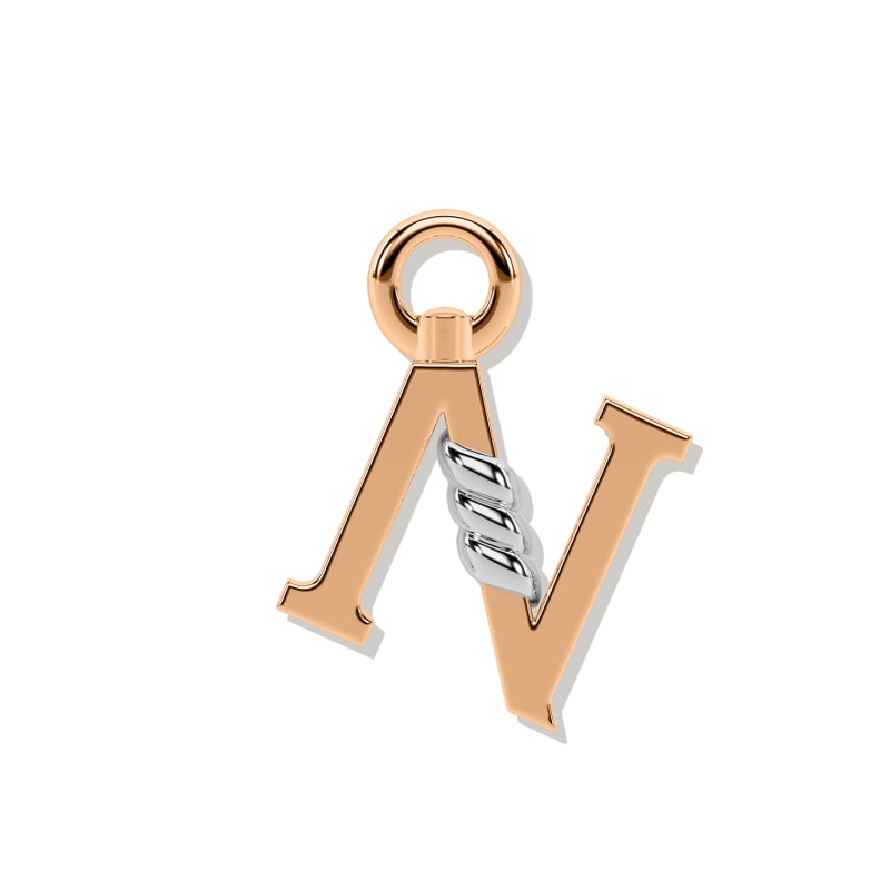 Thumbnail of Unius Letter Charm - Rose Gold image