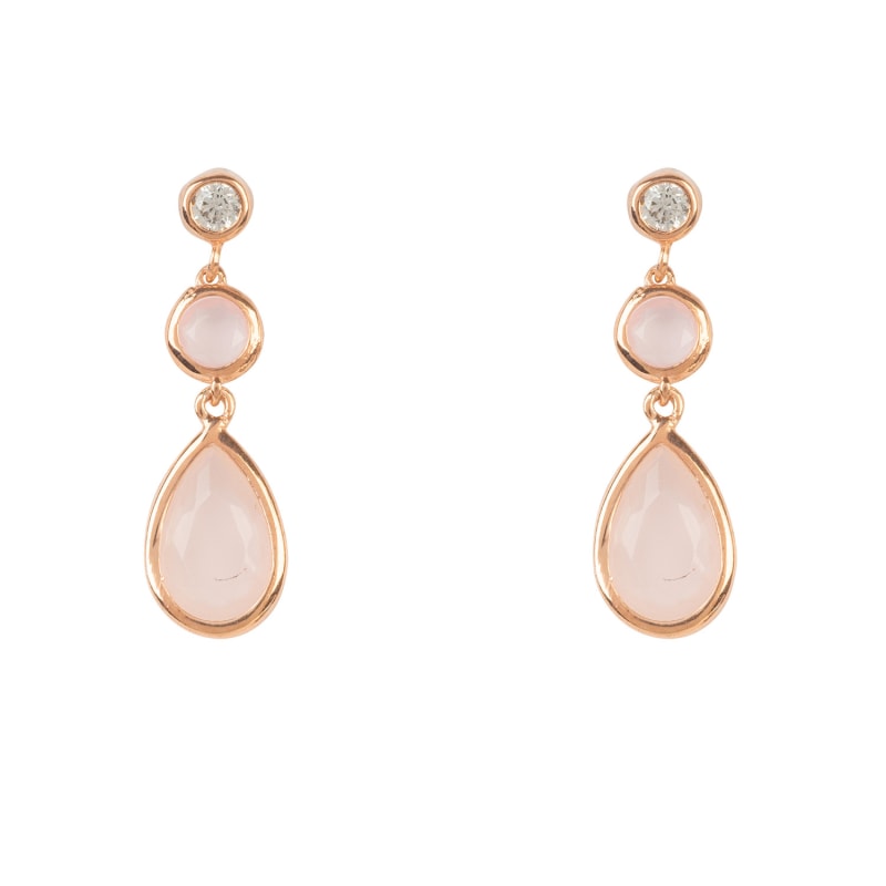 Rose Quartz Drop Earrings Rose Quartz Drop Earrings