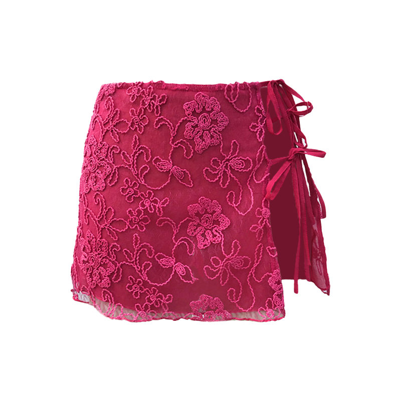 Sheer applique skirt new arrivals