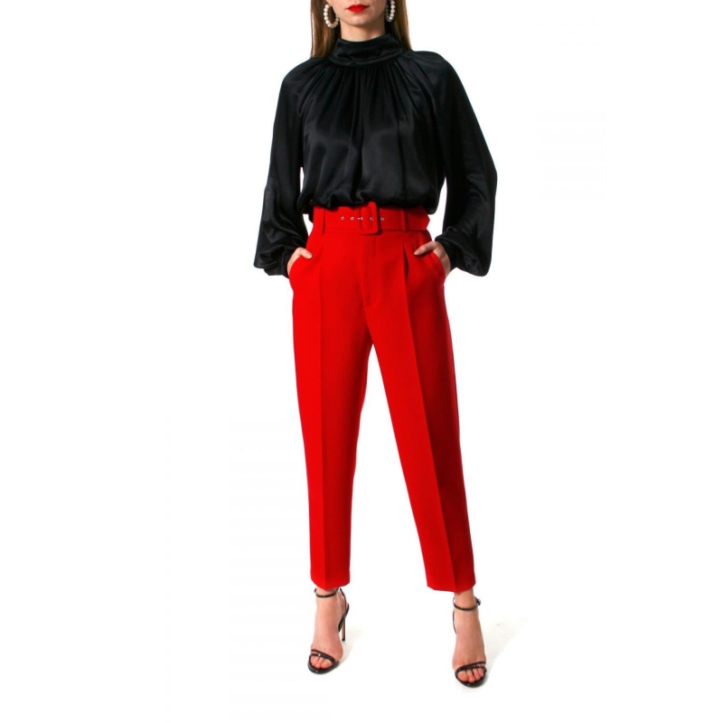 H and m red pants clearance